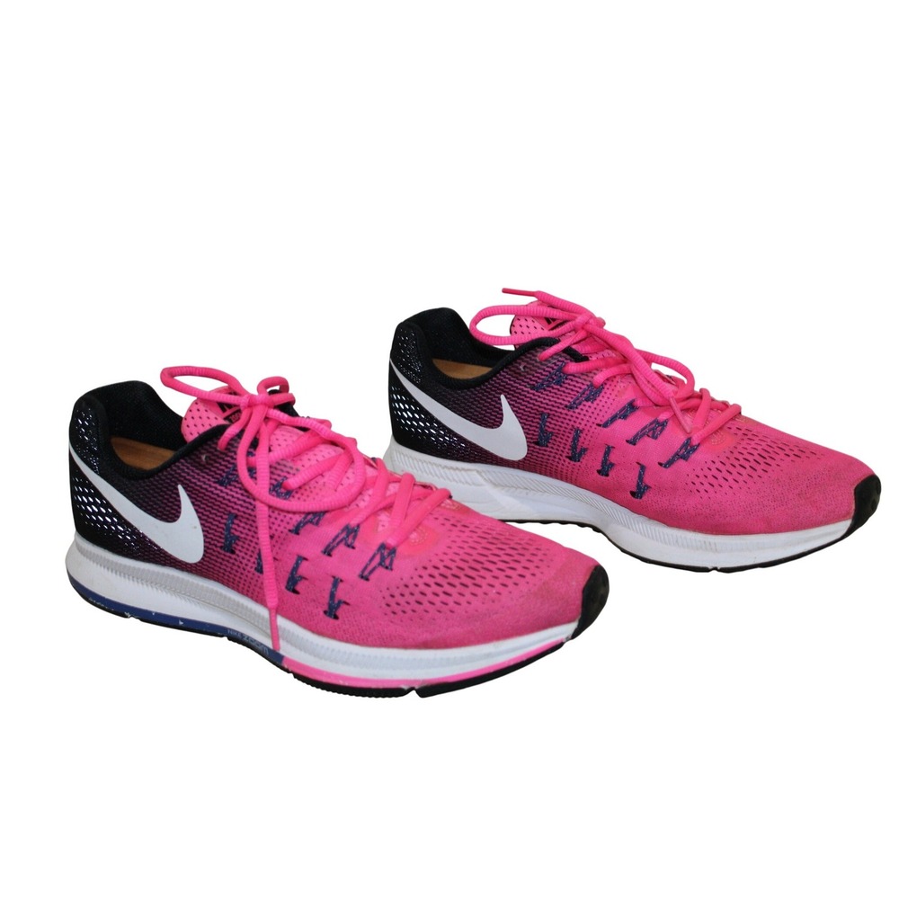 Nike Air Zoom Pegasus 33 Women 11 Pink Black Running Shoes